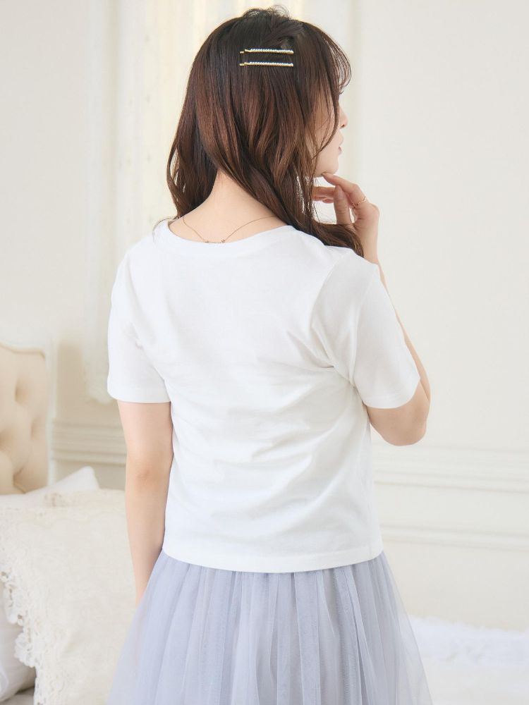 エムズエキサイト ems excite うねうねロゴ刺繍TEE （WHT2） WHT2