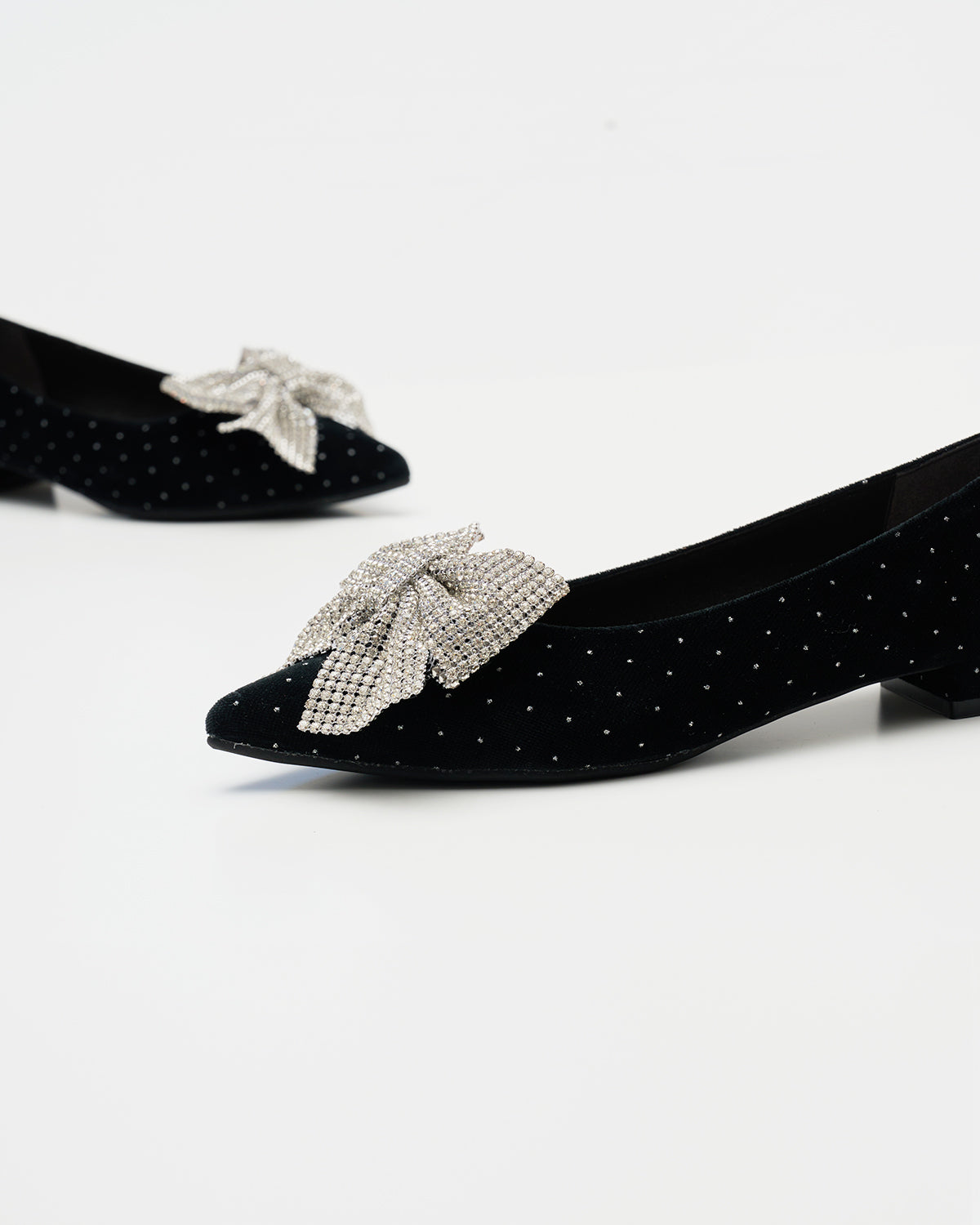 【24AW】エマ フランシス Emma Francis ビッグリボン フラット パンプス