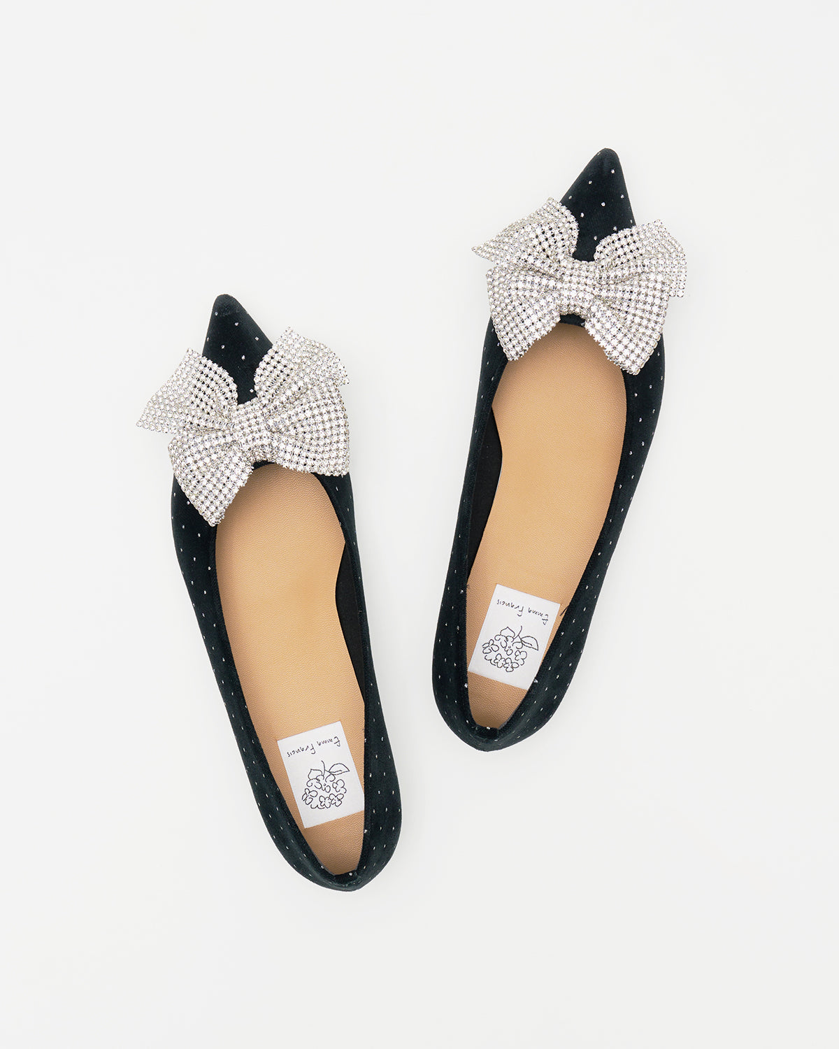 【24AW】エマ フランシス Emma Francis ビッグリボン フラット パンプス