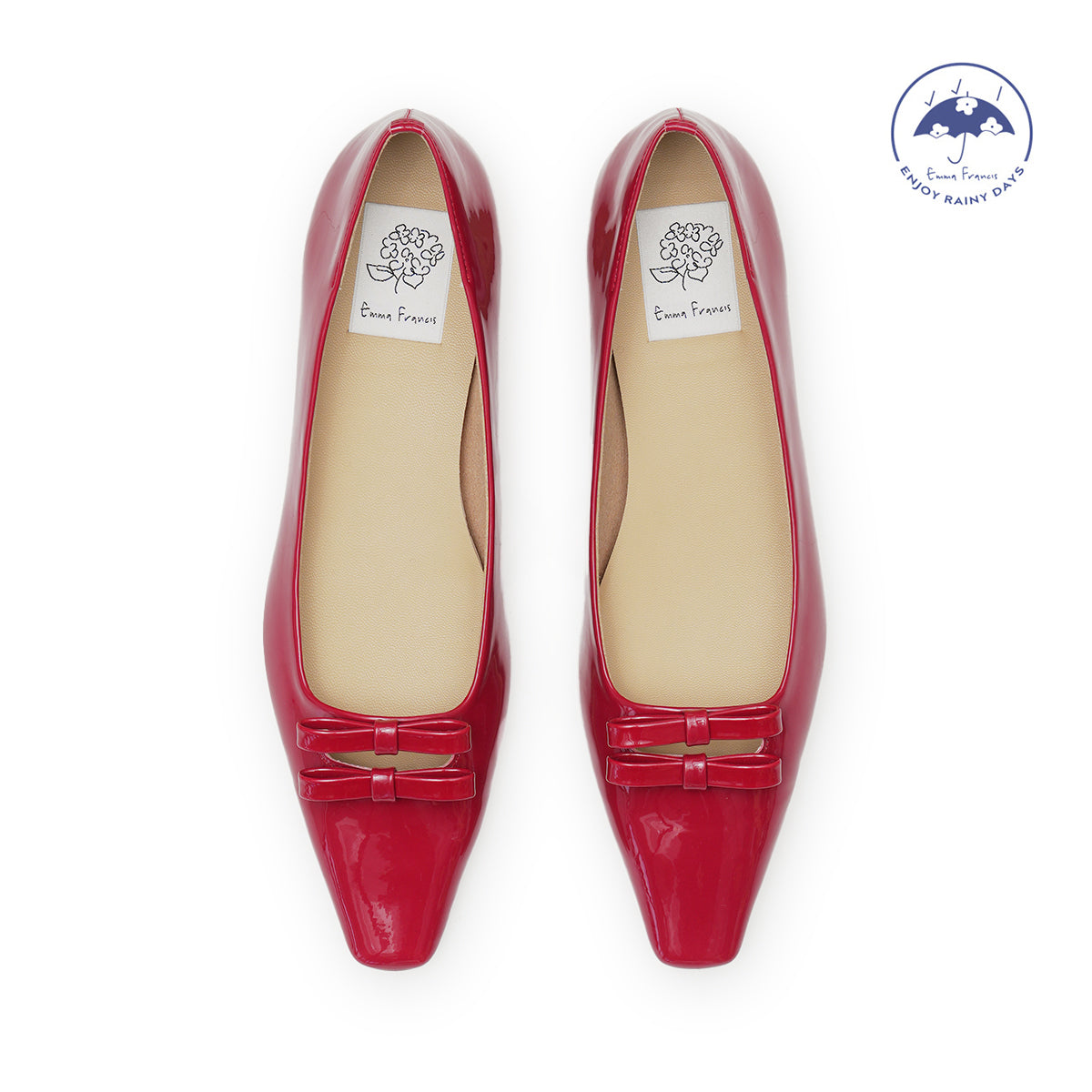 Emma Francis Emma Francis Double Ribbon Flat Pumps