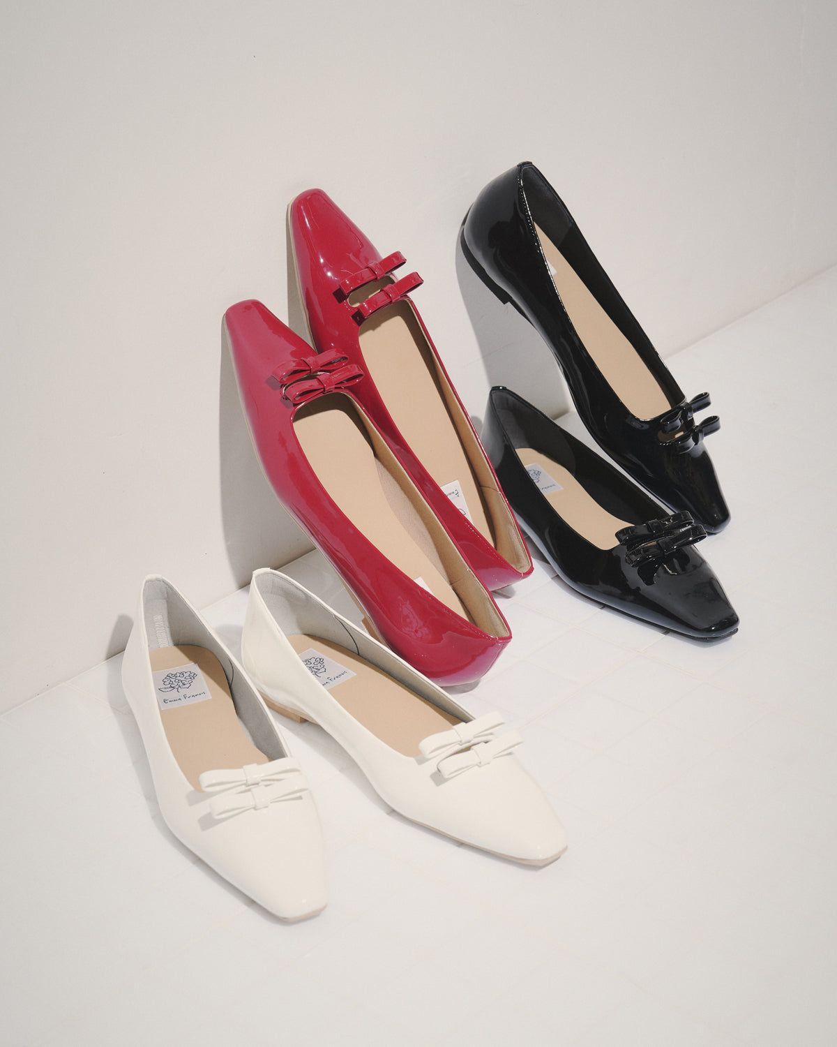 Emma Francis Emma Francis Double Ribbon Flat Pumps