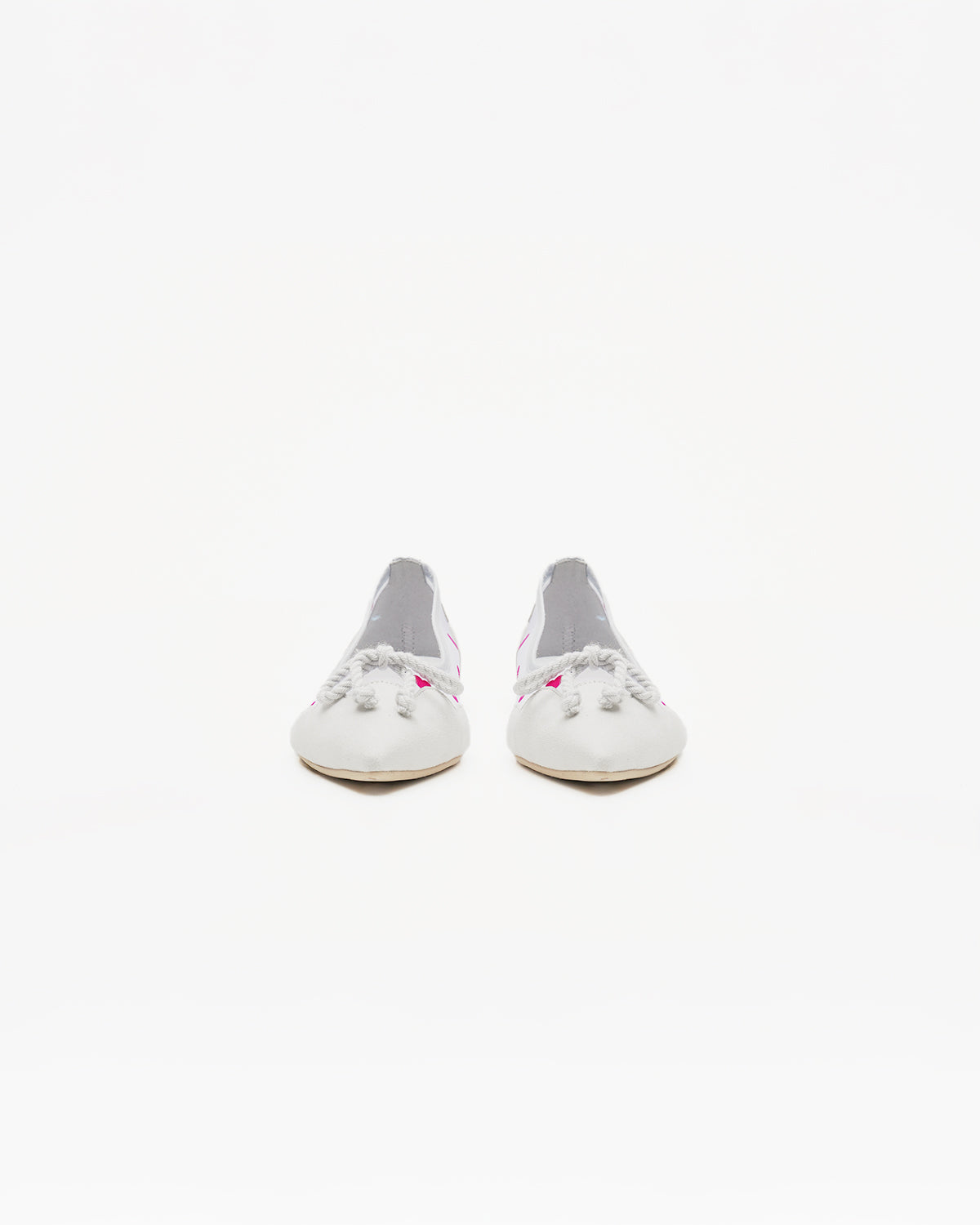 Emma Francis Heart Flocqué Tulle Ballet Shoes