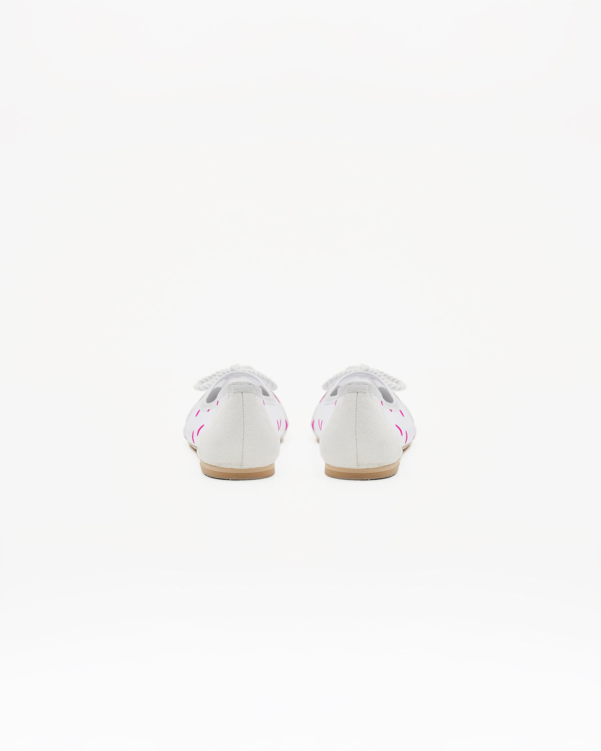 Emma Francis Heart Flocqué Tulle Ballet Shoes