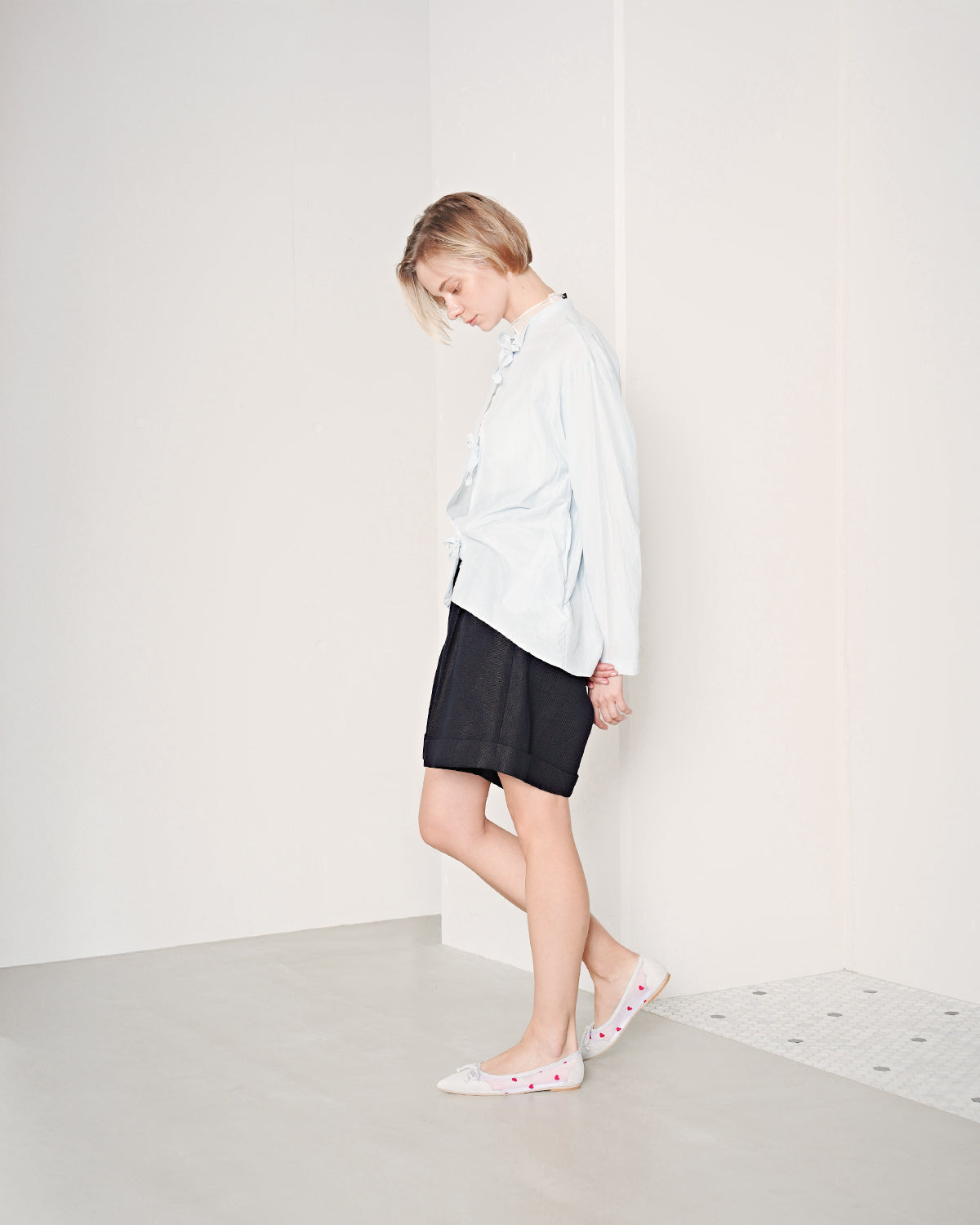 Emma Francis Heart Flocqué Tulle Ballet Shoes