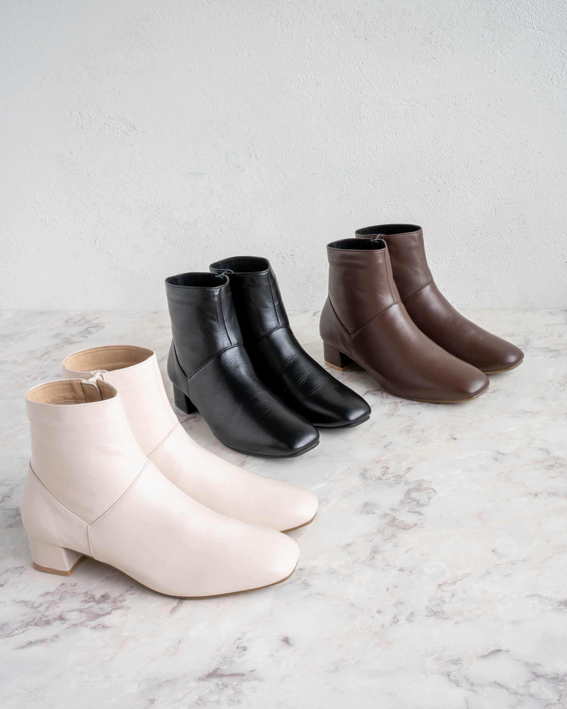 【撥水レザー】エマ フランシス Emma Francis プレーンブーツ