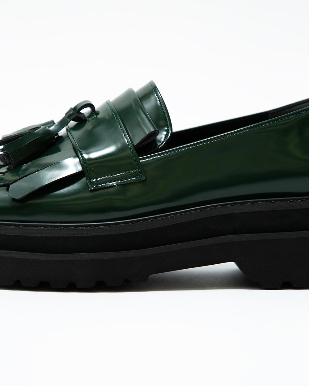 【レイン対応】エマ フランシス Emma Francis ボリュームソール フリンジ ローファー