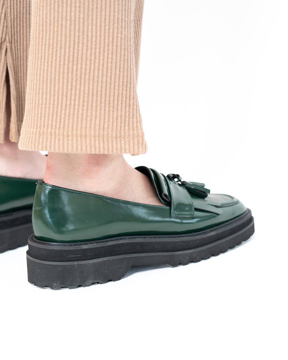 【レイン対応】エマ フランシス Emma Francis ボリュームソール フリンジ ローファー