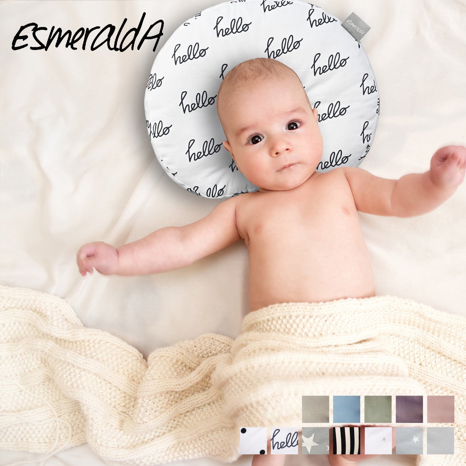 EsmeraldA EsmeraldA Baby Pillow Pillow Baby Pillow Insert Type Donut Pillow Washable