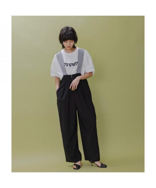 エイミー ロウ Eimee Law Eimee Law サロペット 84094S タック ワイドパンツ （BE/ベージュ） BE/ベージュ