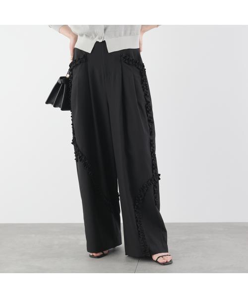 エイミー ロウ Eimee Law Eimee Law タックパンツ 84107S フリルデザイン （BK/ブラック） BK/ブラック