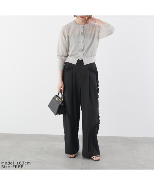 エイミー ロウ Eimee Law Eimee Law タックパンツ 84107S フリルデザイン （BK/ブラック） BK/ブラック