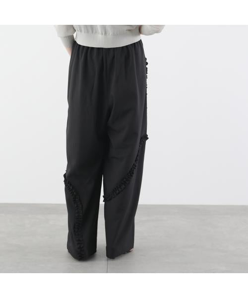 エイミー ロウ Eimee Law Eimee Law タックパンツ 84107S フリルデザイン （BK/ブラック） BK/ブラック