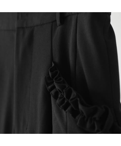 エイミー ロウ Eimee Law Eimee Law タックパンツ 84107S フリルデザイン （BK/ブラック） BK/ブラック