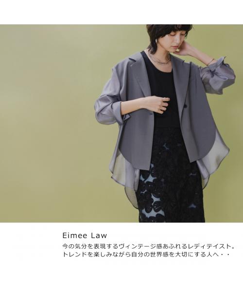 エイミー ロウ Eimee Law Eimee Law ベスト 84214M ランダム フリル チュニック ジレ （MCGY/グレー） MCGY/グレー