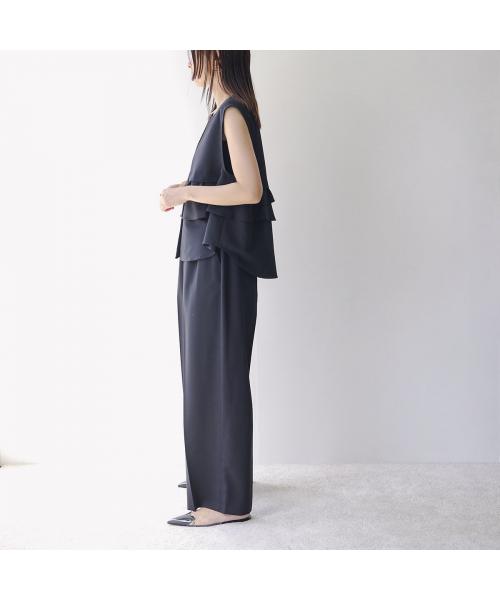 エイミー ロウ Eimee Law Eimee Law セットアップ 84296F フリル ジレ パンツ （BK/ブラック） BK/ブラック