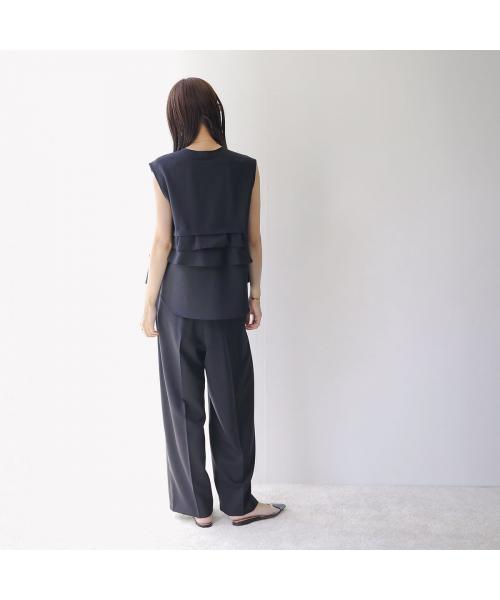 エイミー ロウ Eimee Law Eimee Law セットアップ 84296F フリル ジレ パンツ （BK/ブラック） BK/ブラック