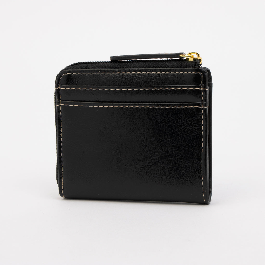 e-mono L-shaped zipper mini wallet Synthetic Leather