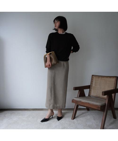 エレメ Elleme Elleme ハンドバッグ Small Boomerang Leather ブーメラン （Rock-WhiteStitches/カーキ） Rock-WhiteStitches/カーキ
