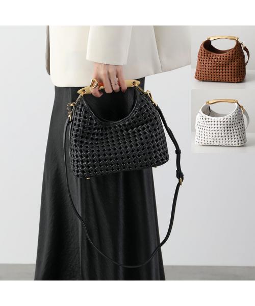 エレメ Elleme Elleme ハンドバッグ Small Boomerang Woven Leather ブーメラン （White/ホワイト） White/ホワイト