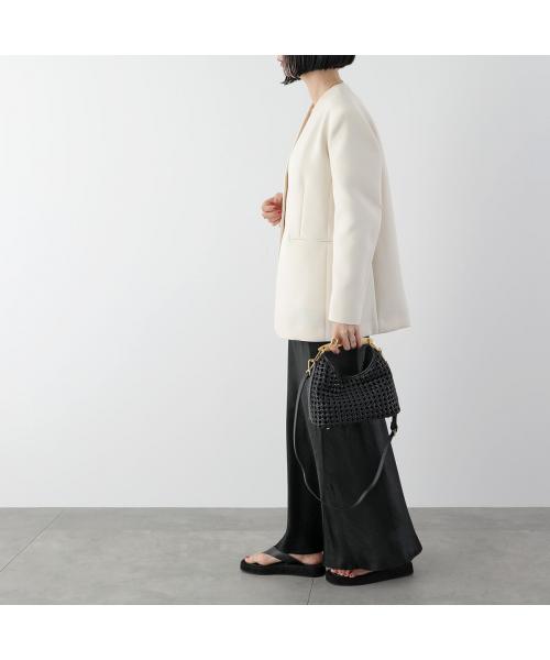 エレメ Elleme Elleme ハンドバッグ Small Boomerang Woven Leather ブーメラン （White/ホワイト） White/ホワイト