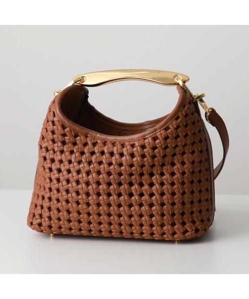 エレメ Elleme Elleme ハンドバッグ Small Boomerang Woven Leather ブーメラン （White/ホワイト） White/ホワイト