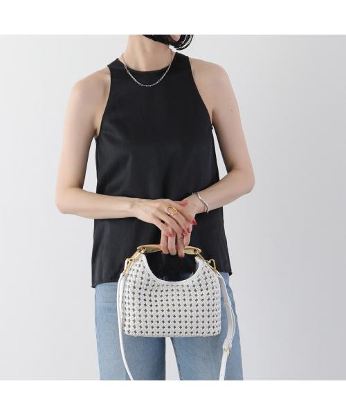 エレメ Elleme Elleme ハンドバッグ Small Boomerang Woven Leather ブーメラン （White/ホワイト） White/ホワイト