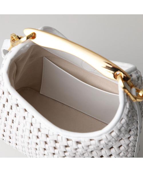 エレメ Elleme Elleme ハンドバッグ Small Boomerang Woven Leather ブーメラン （White/ホワイト） White/ホワイト