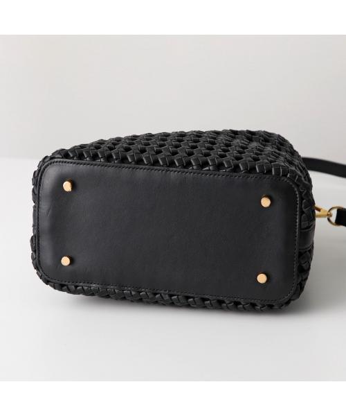 エレメ Elleme Elleme ハンドバッグ Small Boomerang Woven Leather ブーメラン （White/ホワイト） White/ホワイト