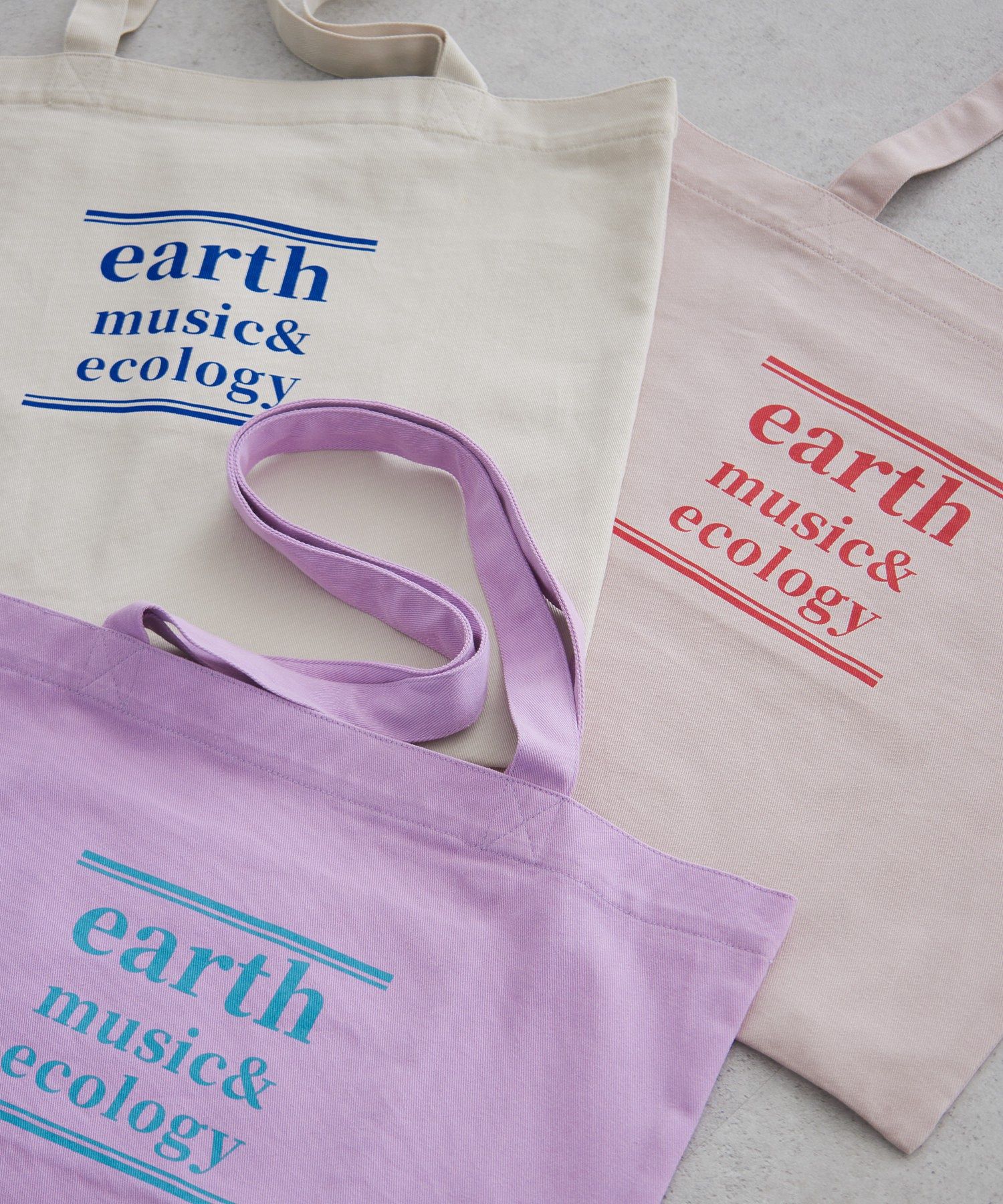 アースミュージックアンドエコロジー earth music&ecology バイカラーロゴトートバッグ （ブラウン） ブラウン