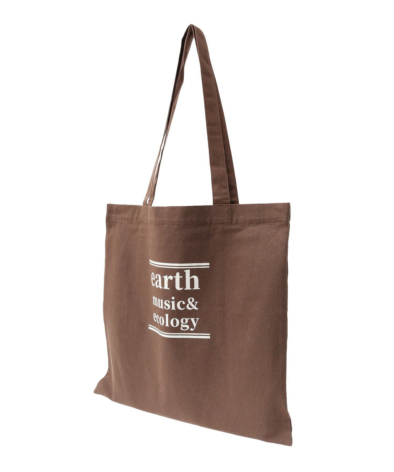 アースミュージックアンドエコロジー earth music&ecology バイカラーロゴトートバッグ （ブラウン） ブラウン