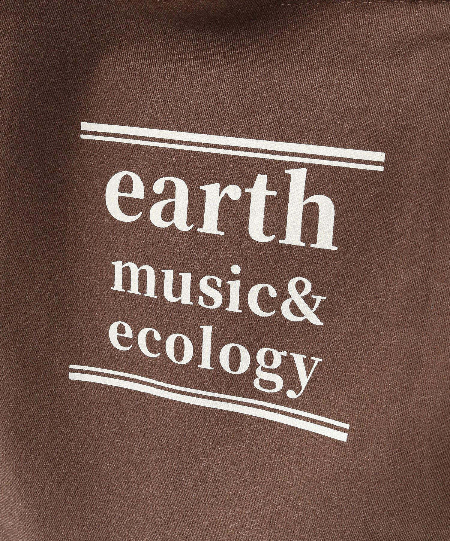 アースミュージックアンドエコロジー earth music&ecology バイカラーロゴトートバッグ （ブラウン） ブラウン