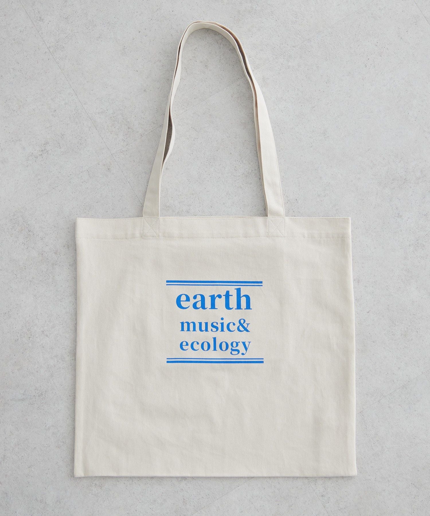 アースミュージックアンドエコロジー earth music&ecology バイカラーロゴトートバッグ （アイボリー） アイボリー