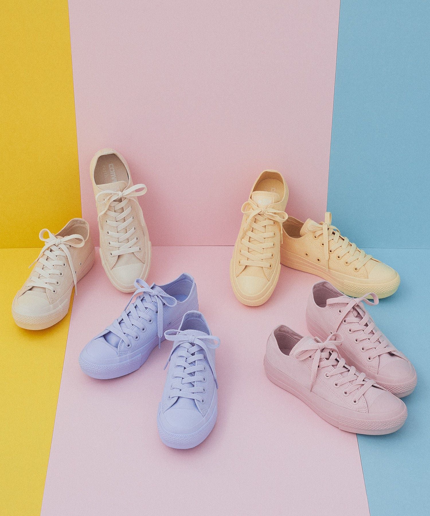 アースミュージックアンドエコロジー earth music&ecology CONVERSE×earth ALL STAR PLTS （イエロー） イエロー