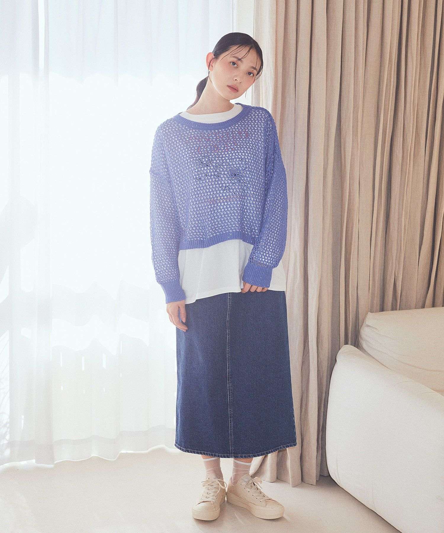 アースミュージックアンドエコロジー earth music&ecology CONVERSE×earth ALL STAR PLTS （イエロー） イエロー