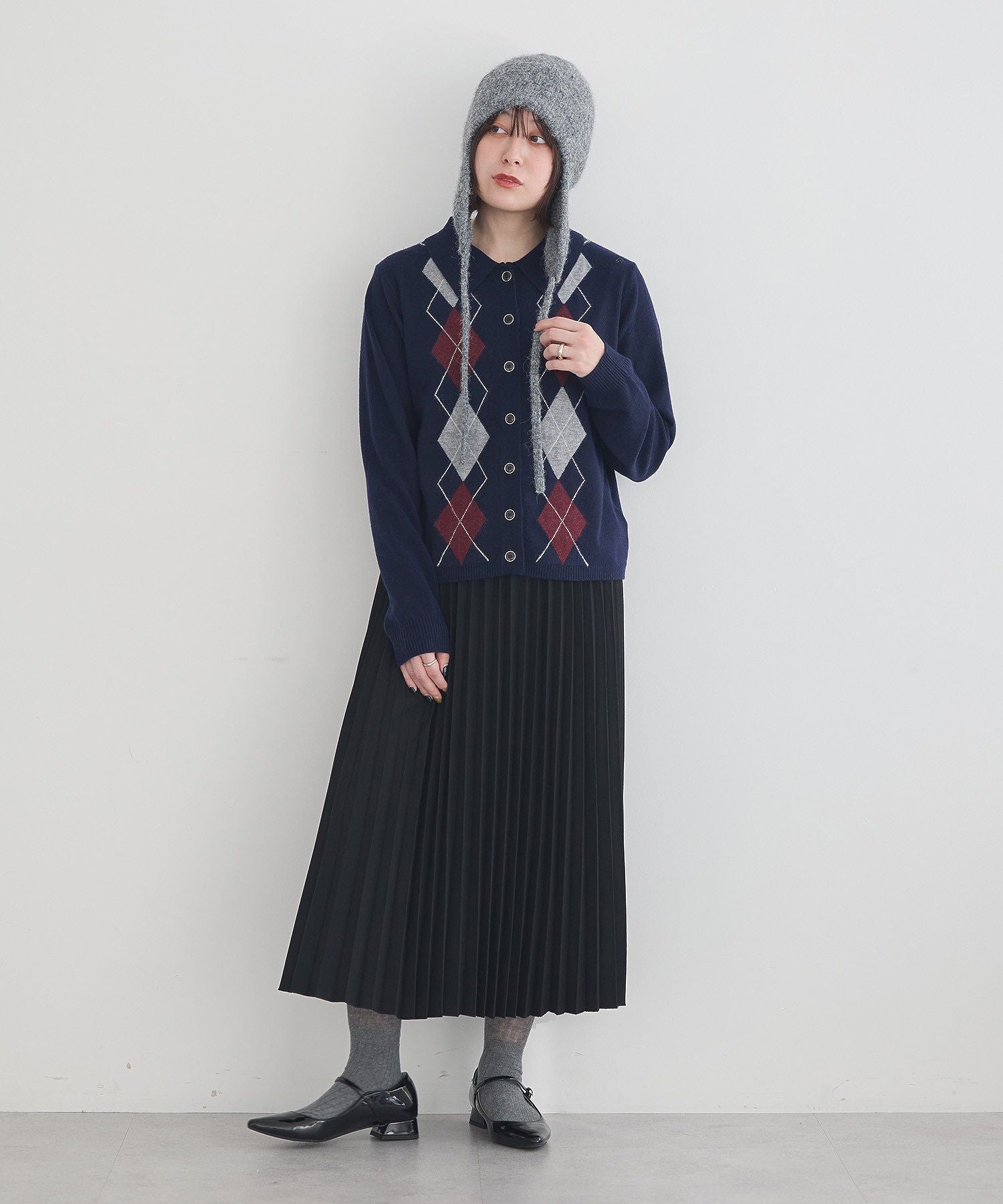 アースミュージックアンドエコロジー earth music&ecology ORiental TRaffic エナメルヒールパンプス （ブラック） ブラック