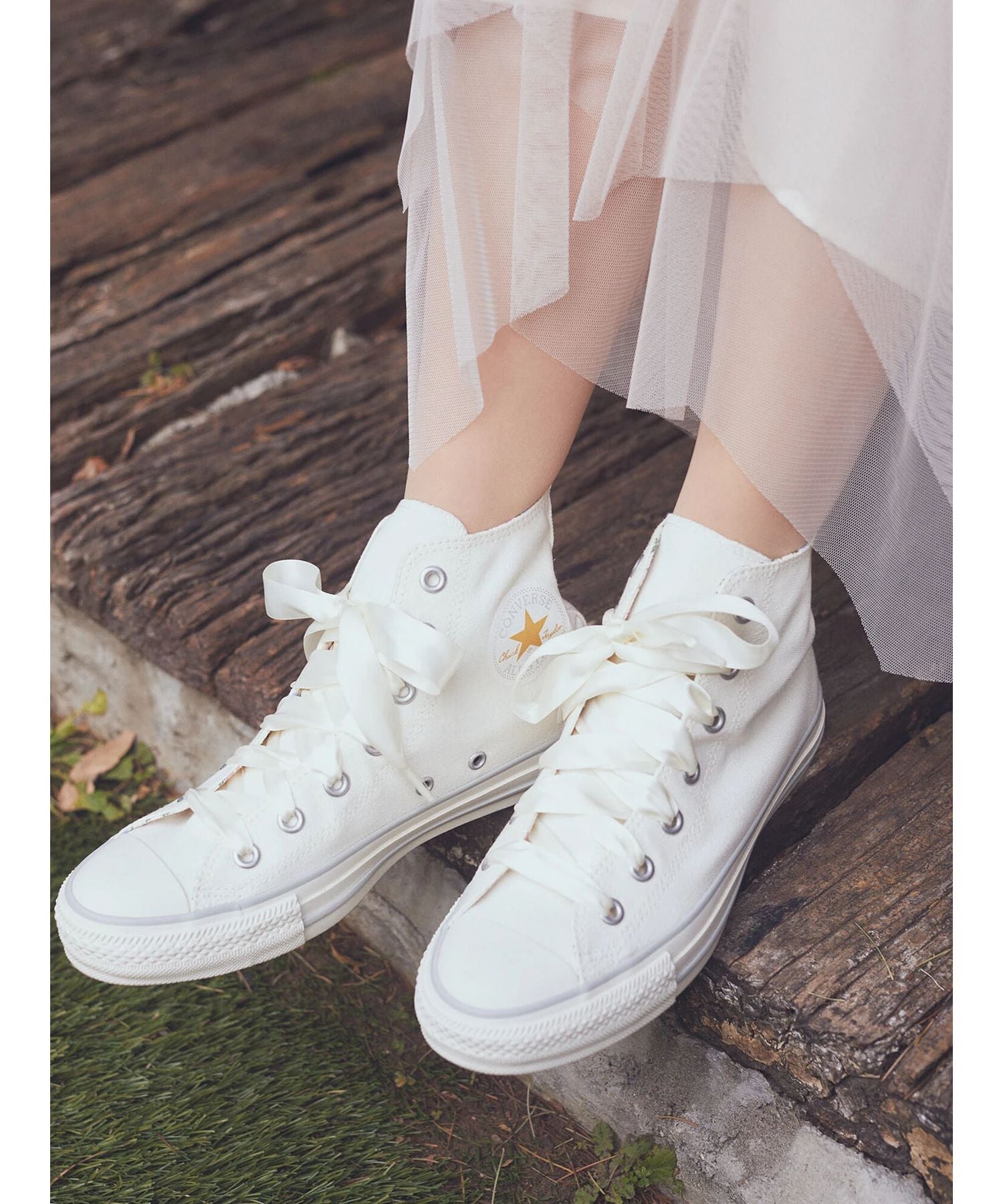 アースミュージックアンドエコロジー earth music&ecology CONVERSE×earth ALL☆STAR HI （グレー） グレー