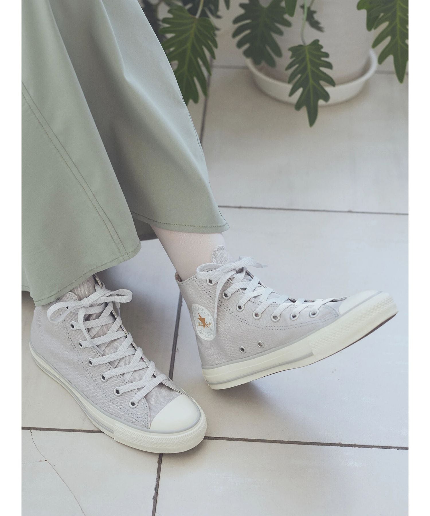 アースミュージックアンドエコロジー earth music&ecology CONVERSE×earth ALL☆STAR HI （グレー） グレー