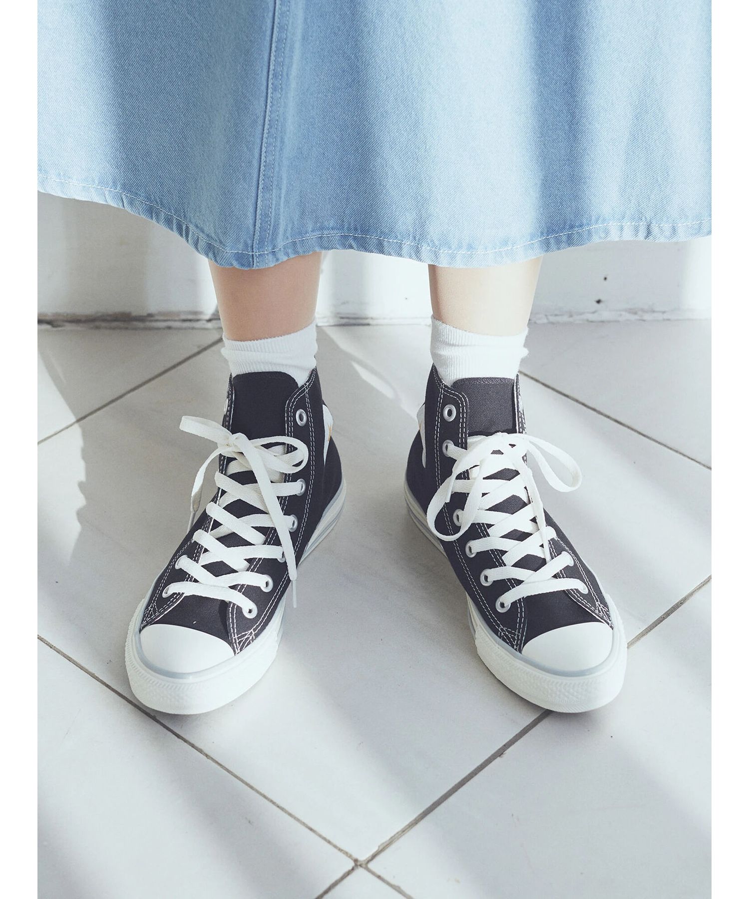 アースミュージックアンドエコロジー earth music&ecology CONVERSE×earth ALL☆STAR HI （グレー） グレー