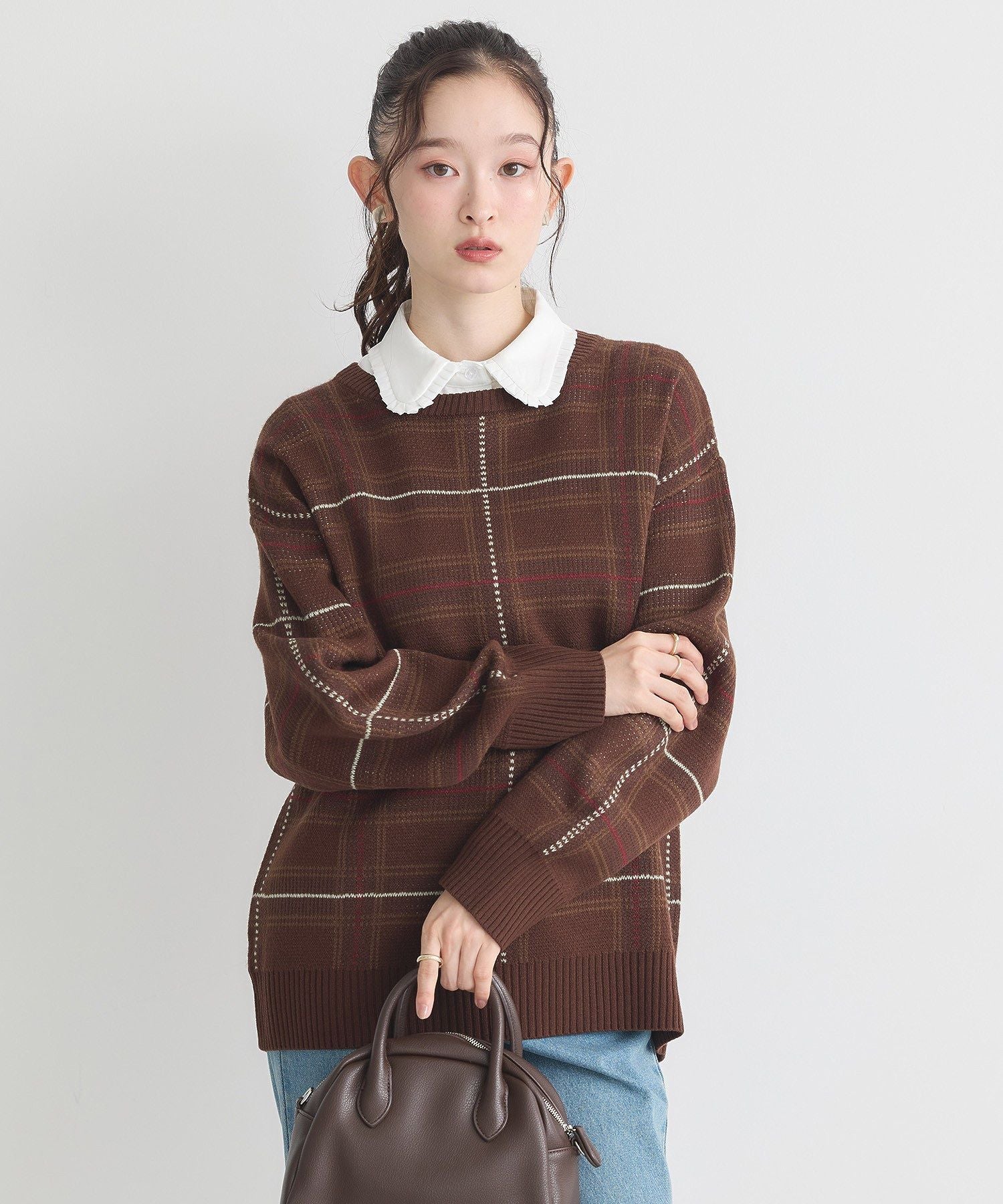 アースミュージックアンドエコロジー earth music&ecology フリルシャツカラー付け襟 （オフホワイト） オフホワイト