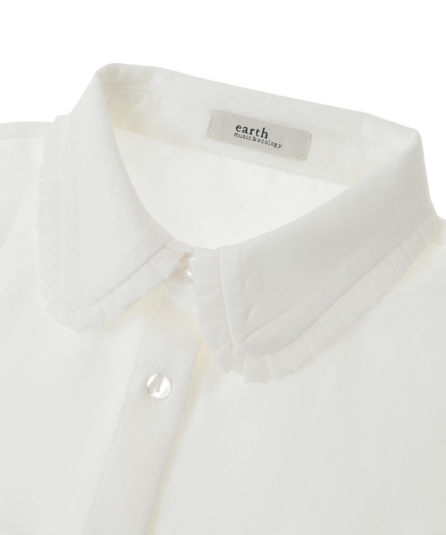 アースミュージックアンドエコロジー earth music&ecology フリルシャツカラー付け襟 （オフホワイト） オフホワイト