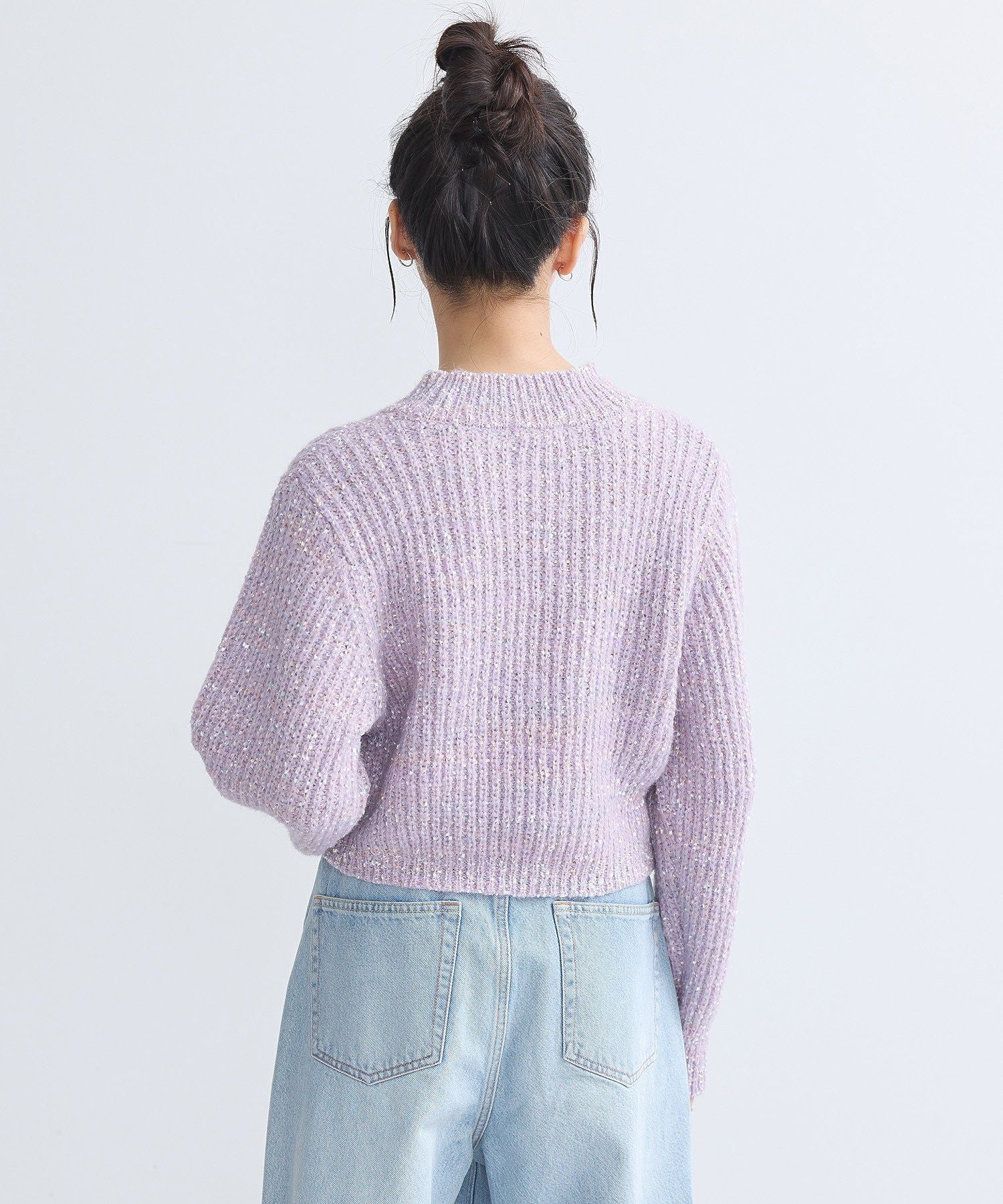 アースミュージックアンドエコロジー earth music&ecology ブラッシュヤーンニットプルオーバー （アイボリー） アイボリー