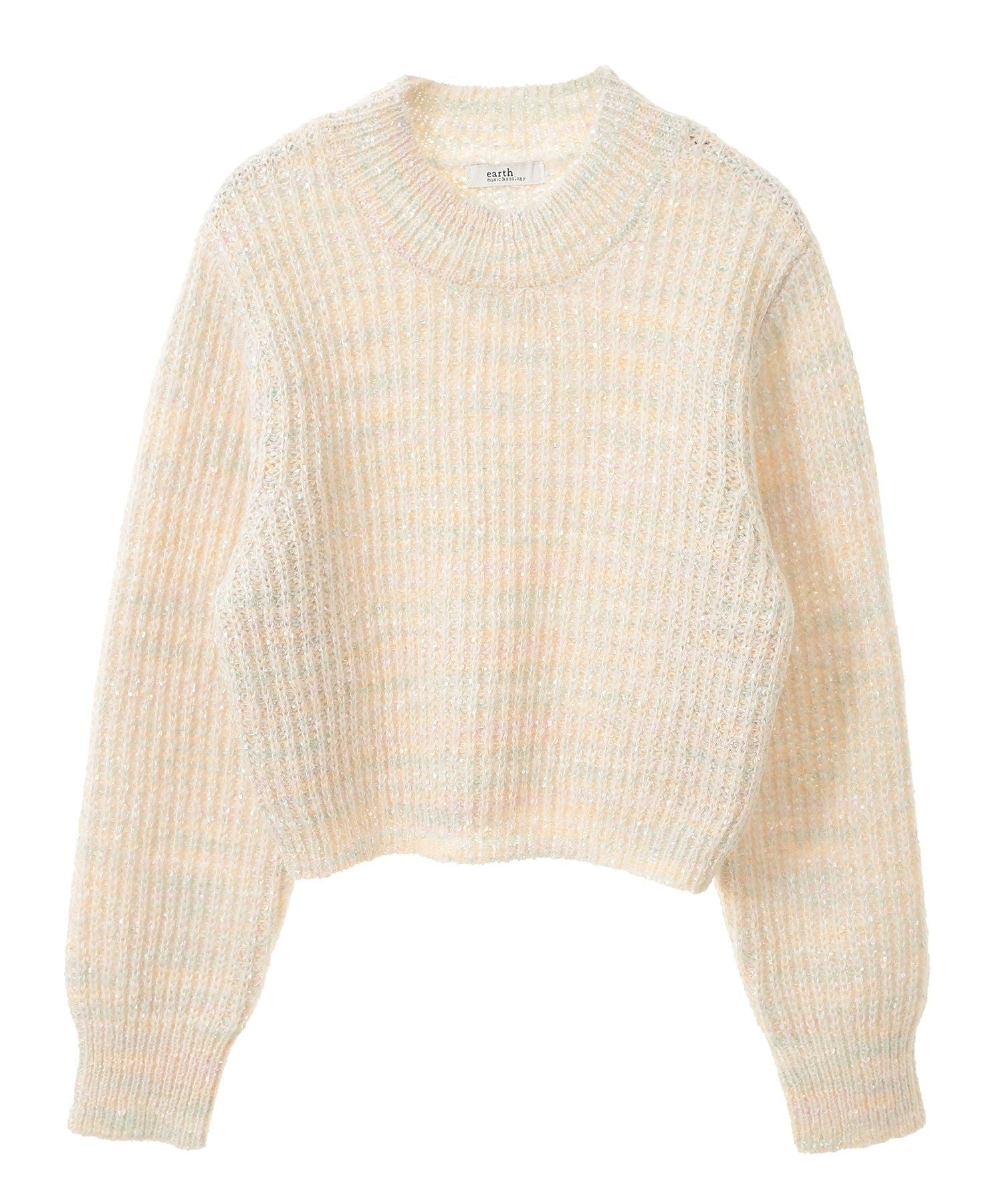 アースミュージックアンドエコロジー earth music&ecology ブラッシュヤーンニットプルオーバー （アイボリー） アイボリー