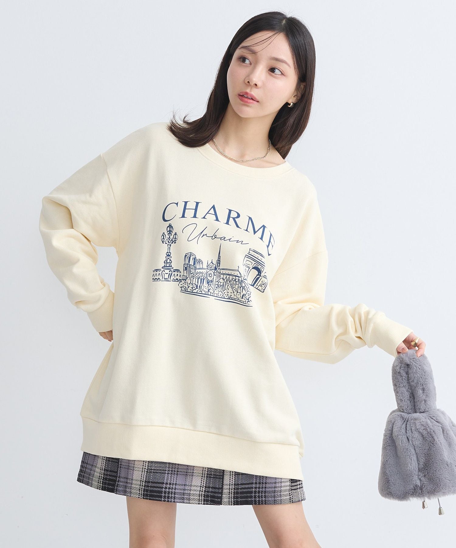 earth music&ecology earth music&ecology fleece printed pullover