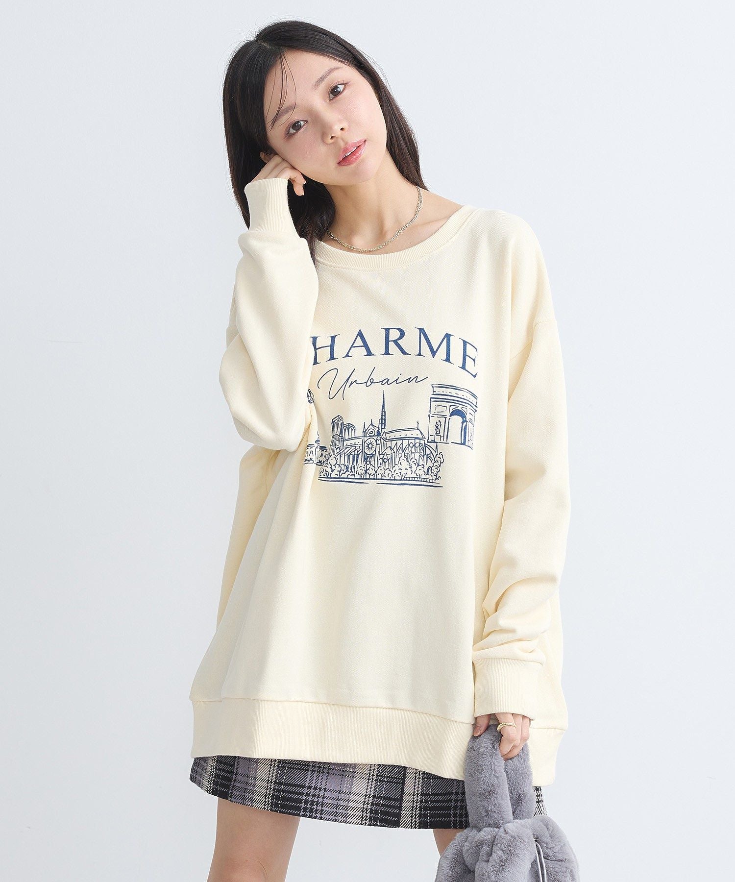 earth music&ecology earth music&ecology fleece printed pullover