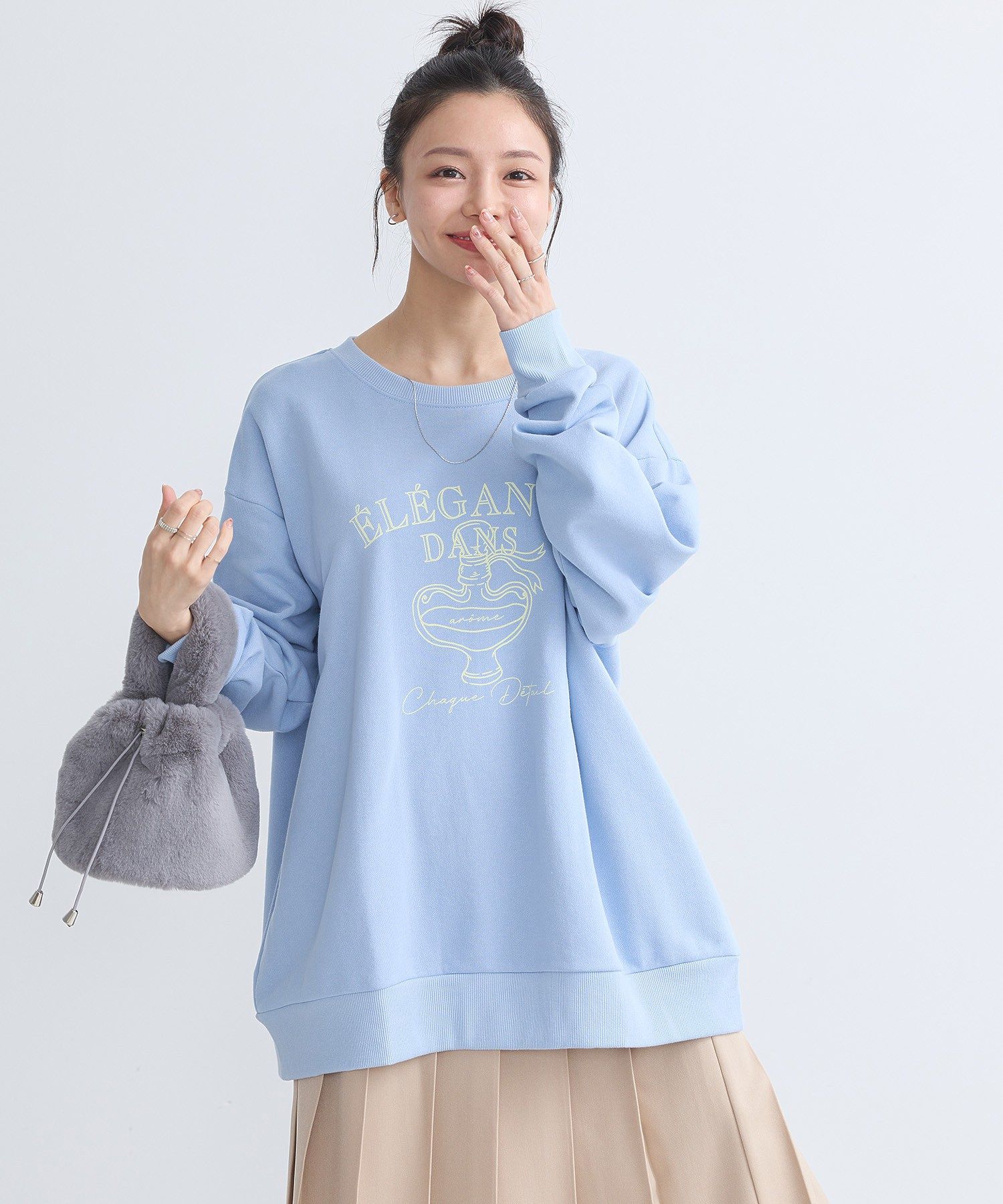 earth music&ecology earth music&ecology fleece printed pullover