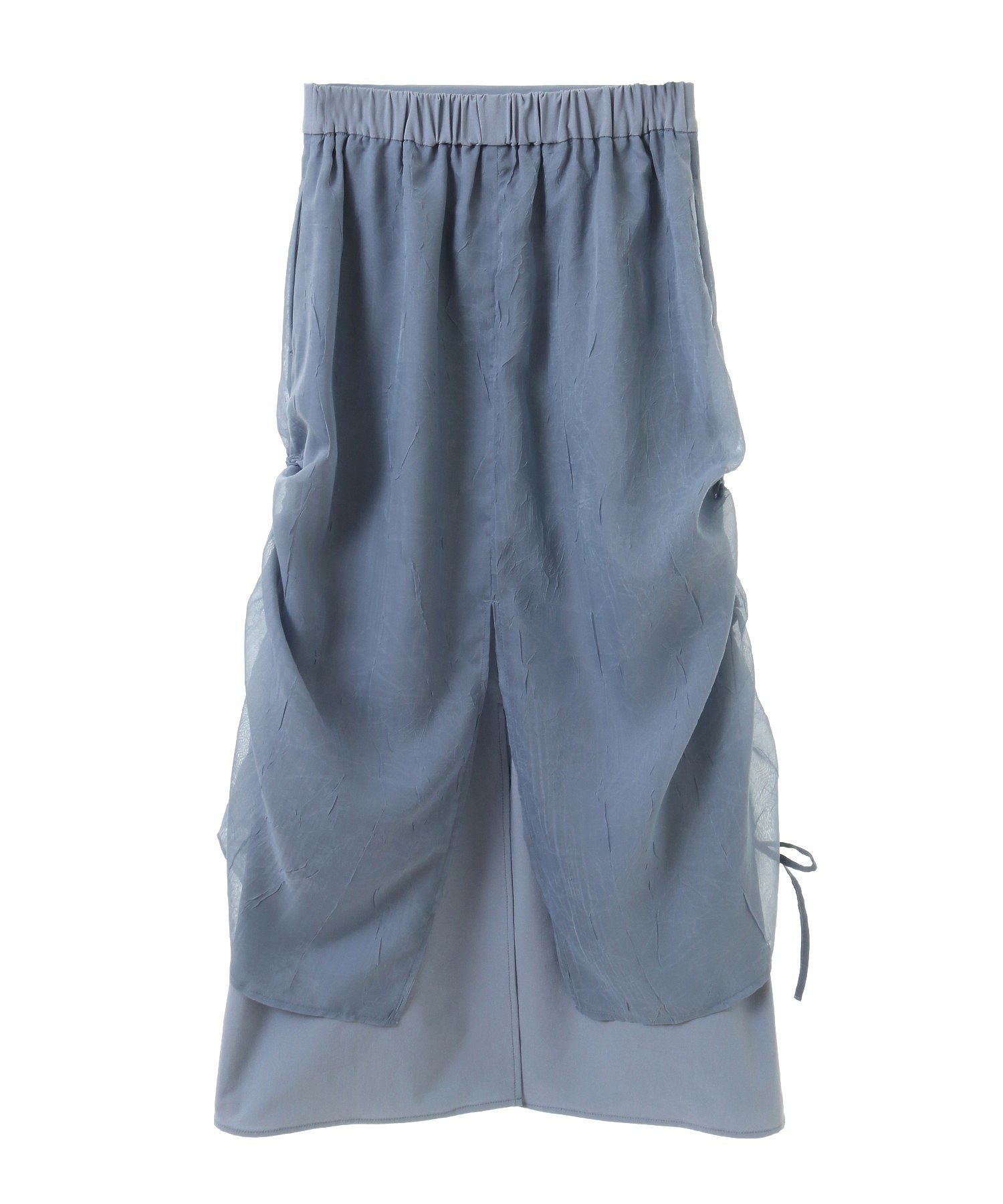 アースミュージックアンドエコロジー earth music&ecology シフォンドロストレイヤードスカート （ブラック） ブラック