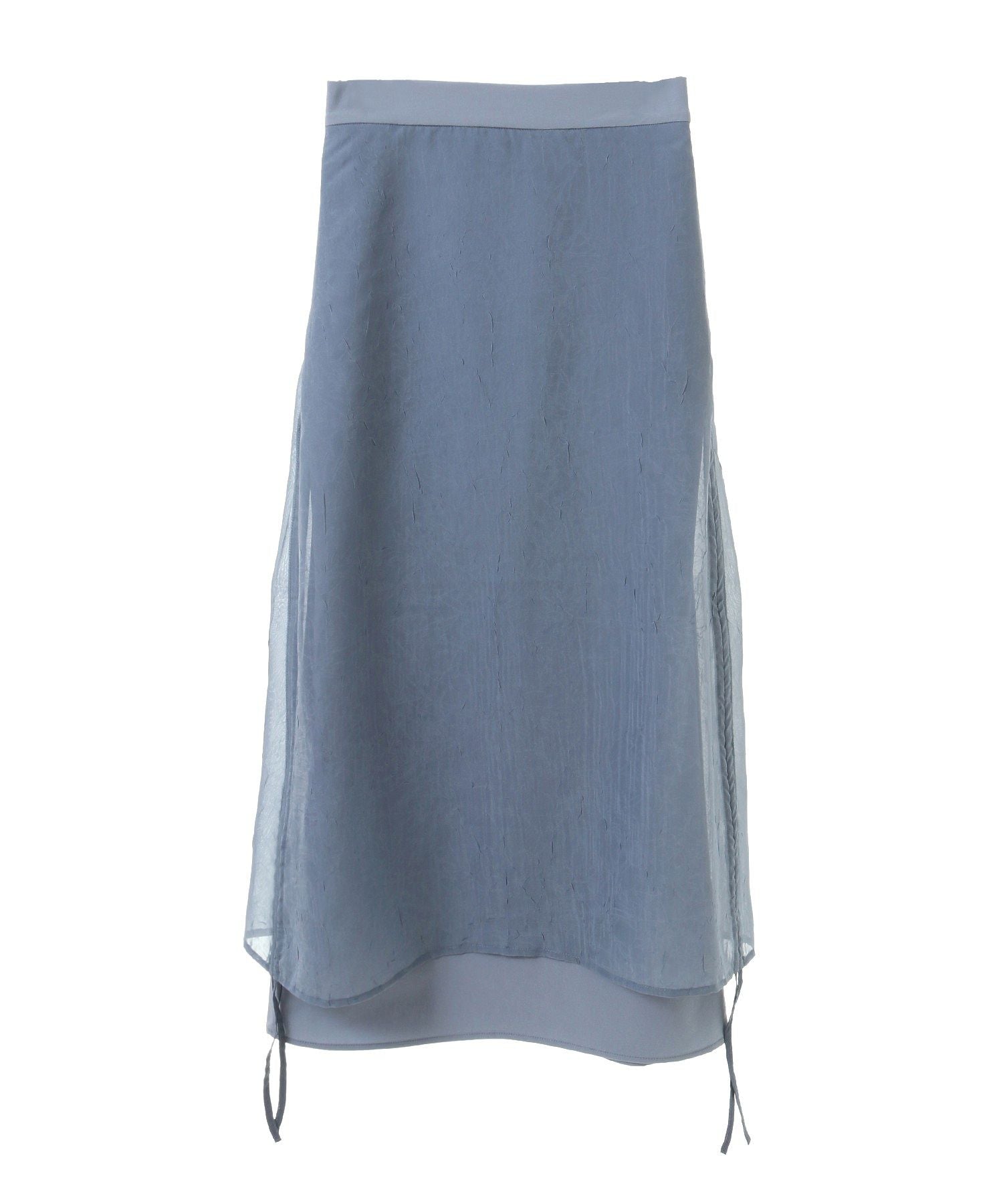 アースミュージックアンドエコロジー earth music&ecology シフォンドロストレイヤードスカート （ブラック） ブラック