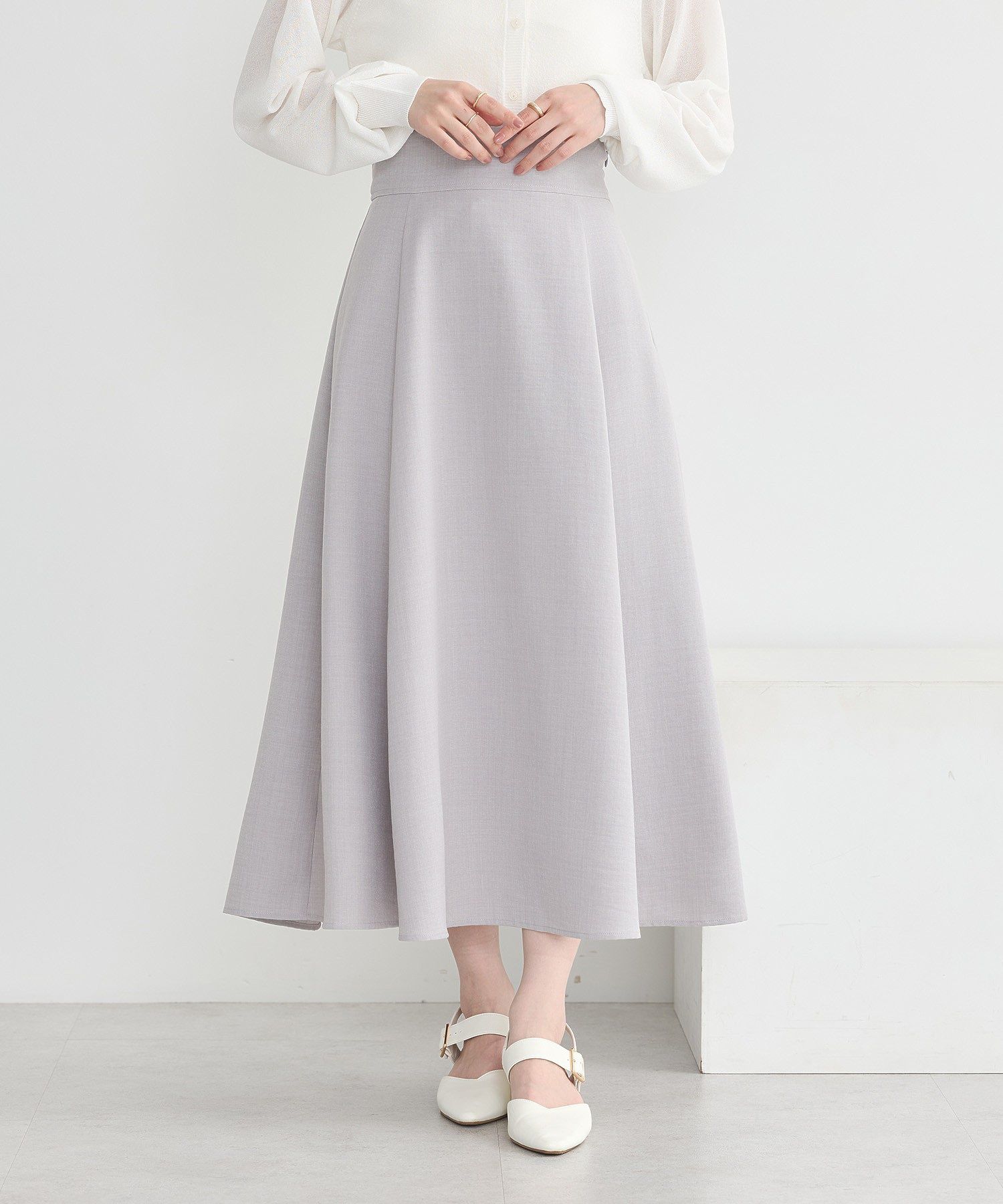 アースミュージックアンドエコロジー earth music&ecology バックレースアップスカート （ブラック） ブラック