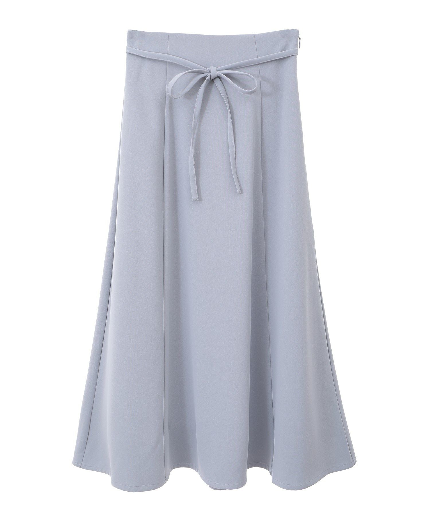アースミュージックアンドエコロジー earth music&ecology ウエストリボンフレアスカート （サックスブルー） サックスブルー