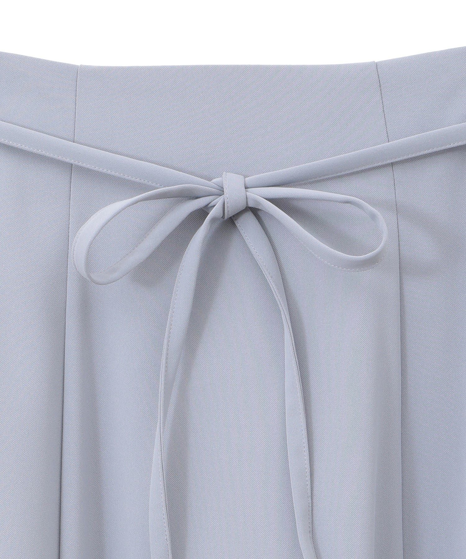 アースミュージックアンドエコロジー earth music&ecology ウエストリボンフレアスカート （サックスブルー） サックスブルー